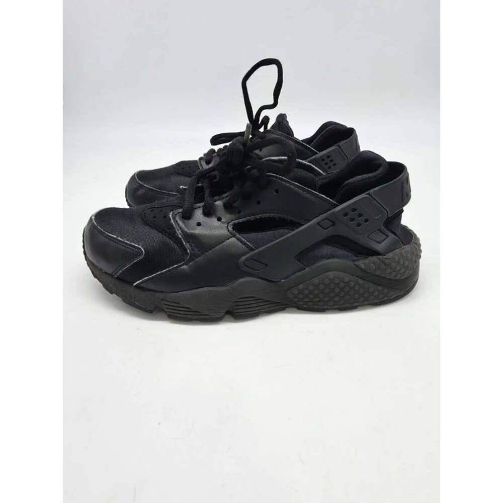 Nike Air Huarache Run Triple Black Womens 7.5 Running Shoes 634835-012 Black